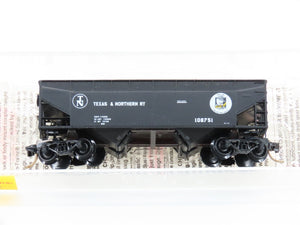 N Scale Micro-Trains MTL 55350 T&N Texas & Northern 2-Bay Hopper #108751