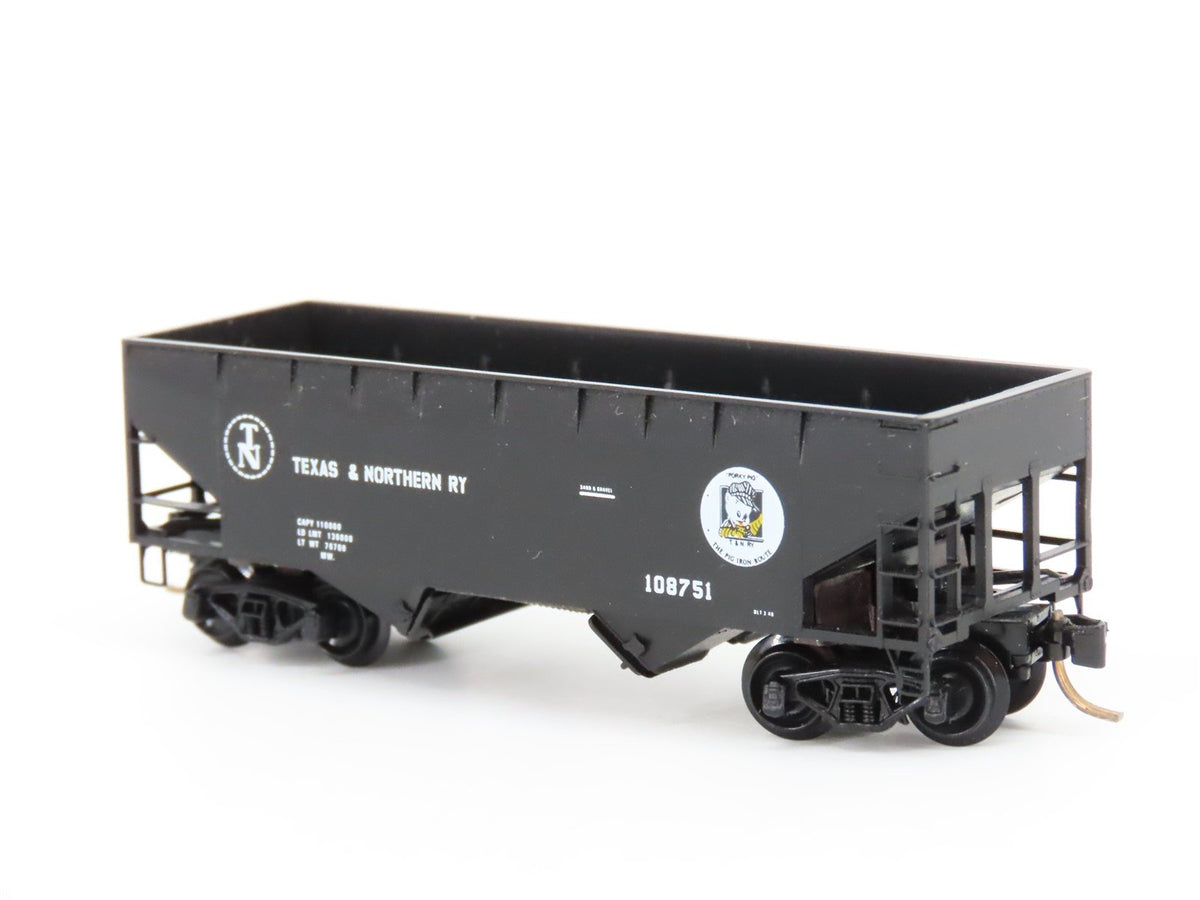 N Scale Micro-Trains MTL 55350 T&amp;N Texas &amp; Northern 2-Bay Hopper #108751