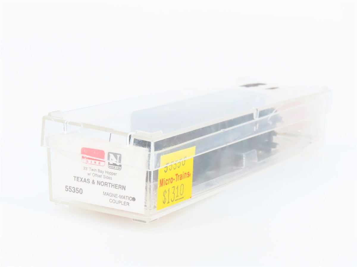 N Scale Micro-Trains MTL 55350 T&amp;N Texas &amp; Northern 2-Bay Hopper #108751