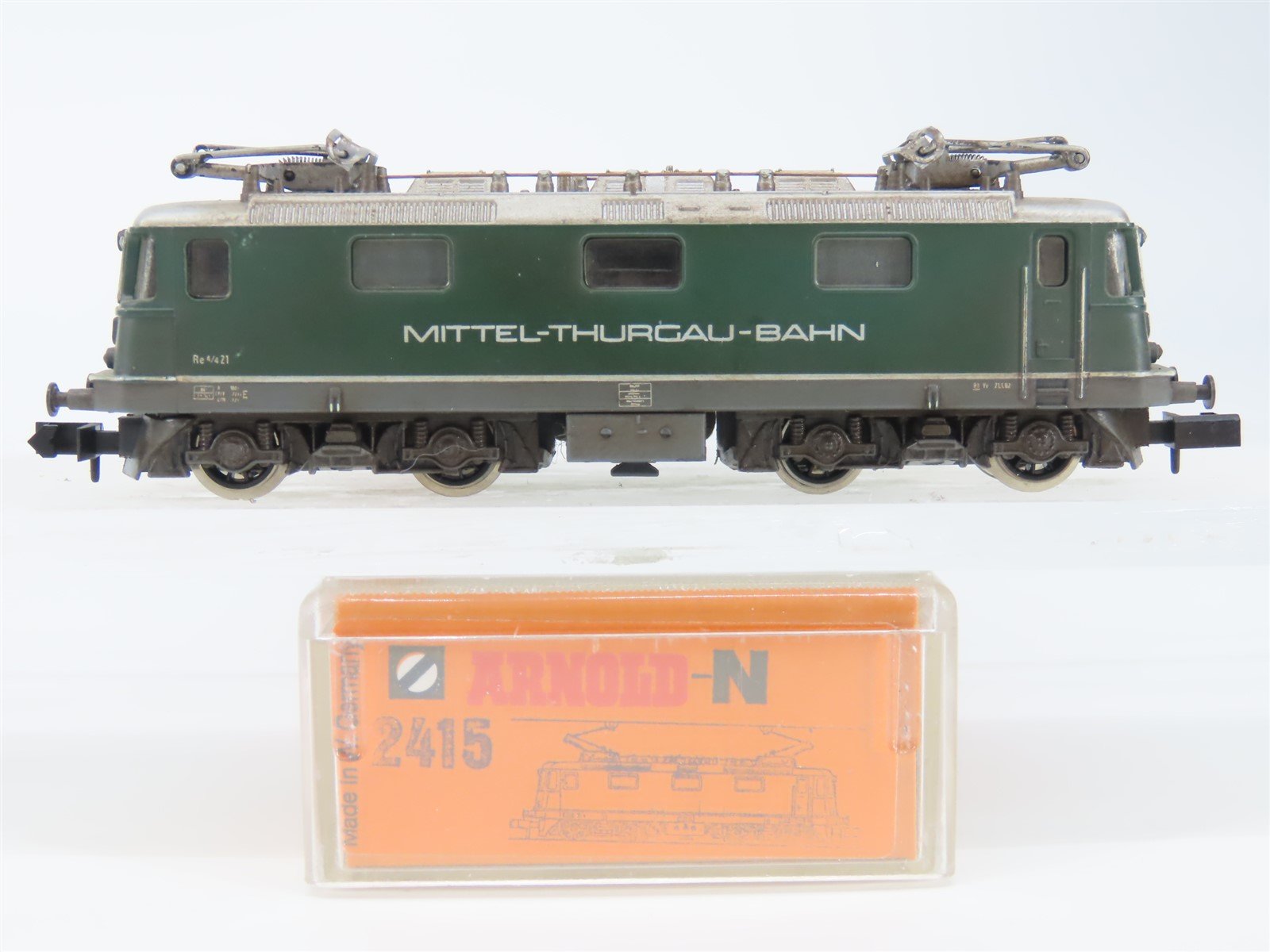 N Scale Arnold 2415 Mittel-Thurgau-Bahn Re 4/4 Electric Locomotive #21