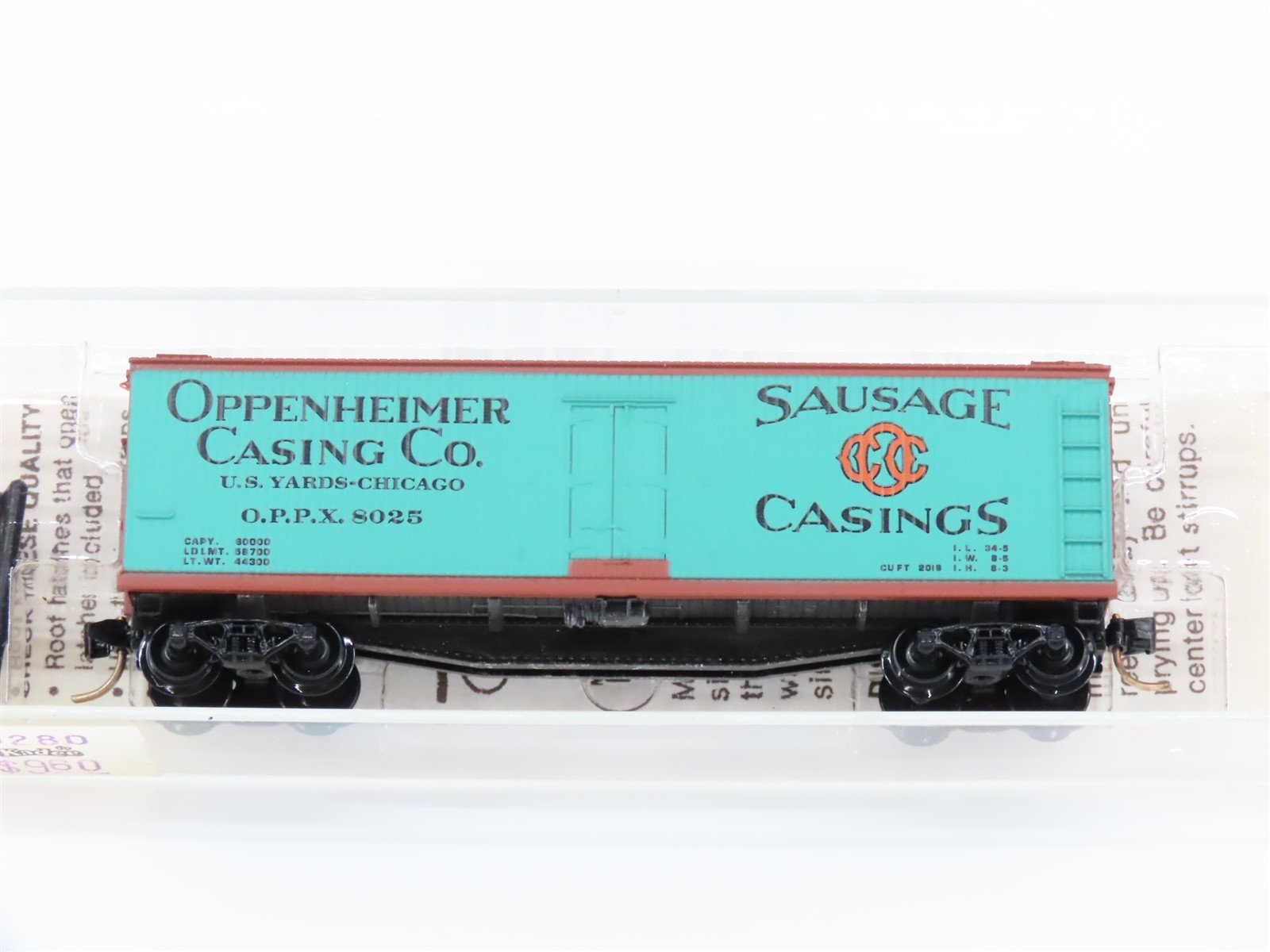 N Scale Kadee Micro-Trains MTL 49280 OPPX Oppenheimer Co. 40' Reefer #8025