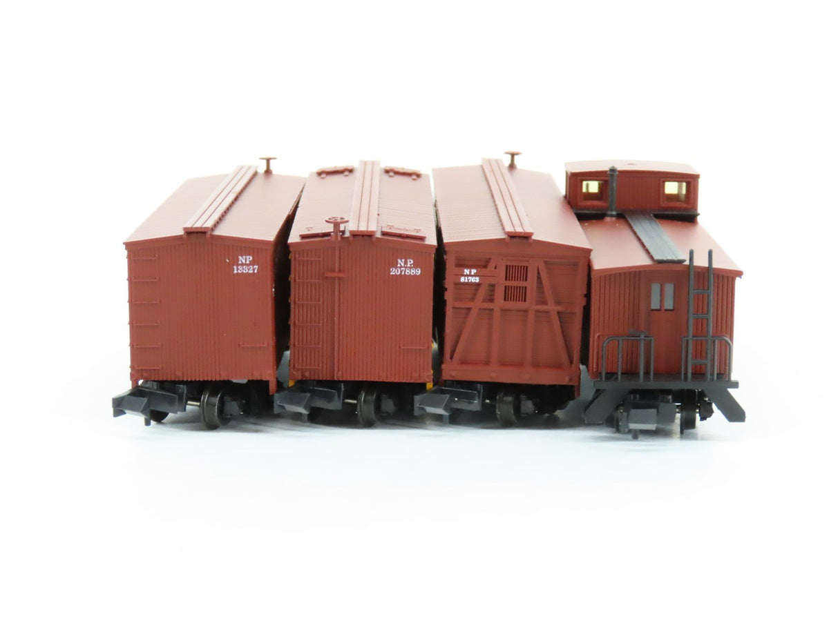N Scale Roundhouse FourPak 89458 NP Northern Pacific Assorted Freight 4-Car Set