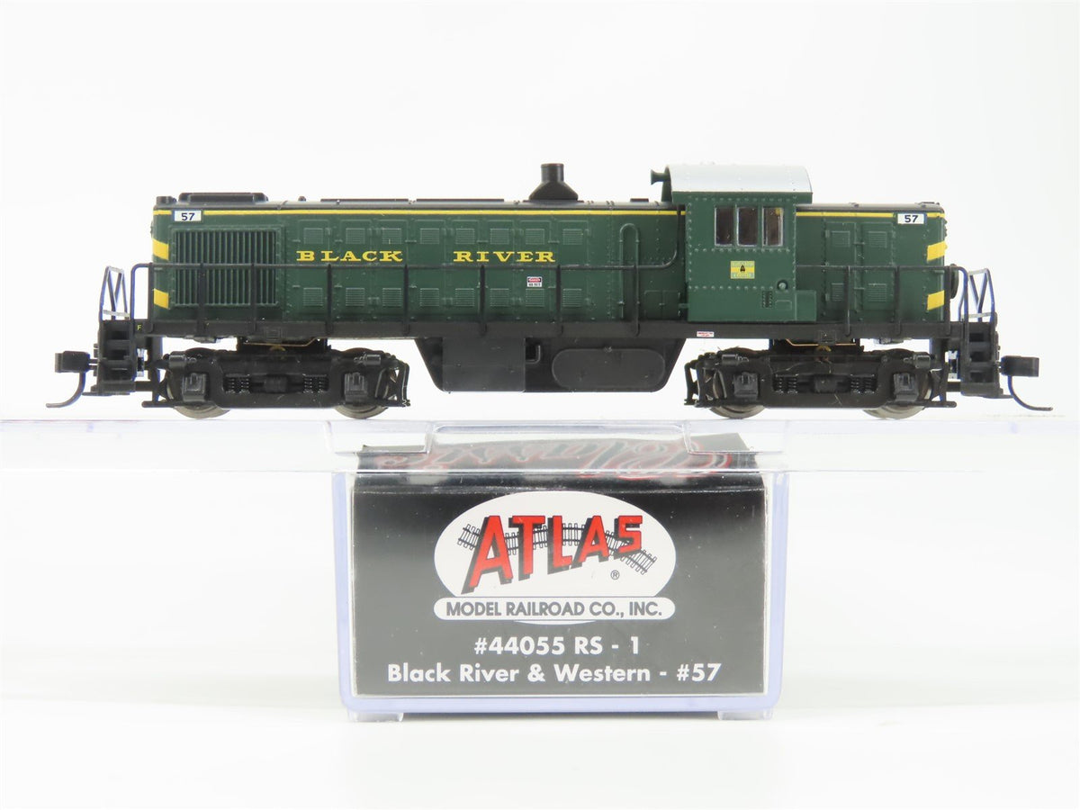 N Scale Atlas Classic 44055 Black River &amp; Western RS1 Diesel Locomotive #57