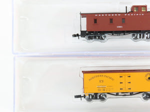 N Scale Roundhouse FourPak 89458 NP Northern Pacific Assorted Freight 4-Car Set