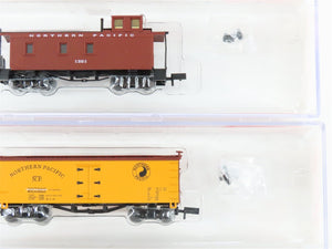N Scale Roundhouse FourPak 89458 NP Northern Pacific Assorted Freight 4-Car Set