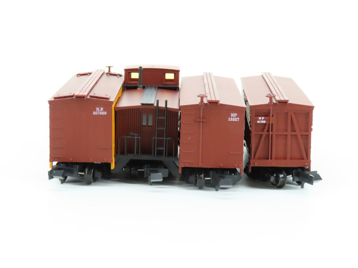 N Scale Roundhouse FourPak 89458 NP Northern Pacific Assorted Freight 4-Car Set