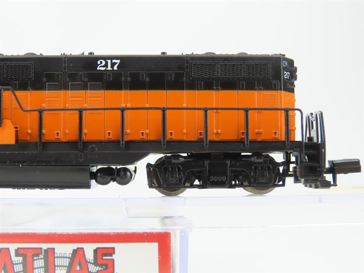 N Scale Atlas 48320 MILW Milwaukee Road GP9 Ph2 Diesel Locomotive #217