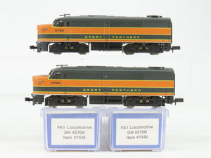 N Scale Life-Like 7446 GN Great Northern FA1/FA1 Diesel Locomotive Set