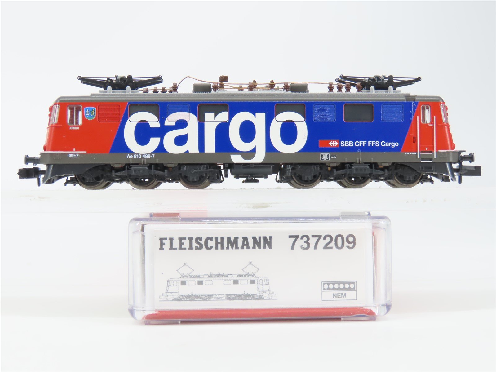 N Scale Fleischmann 737209 SBB CFF FFS Swiss Federal Ae 610 Electric Loco #489-7
