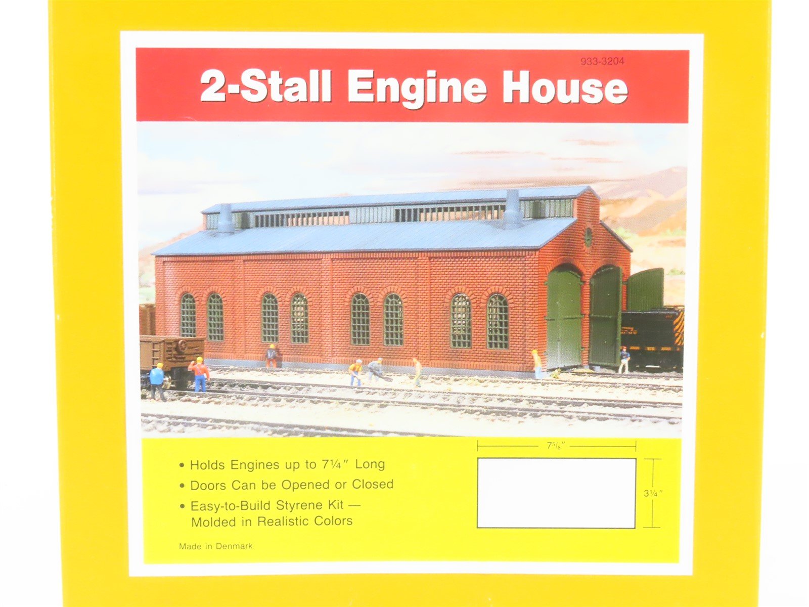 N 1/160 Scale Walthers Cornerstone Kit #933-3204 - 2-Stall Engine House