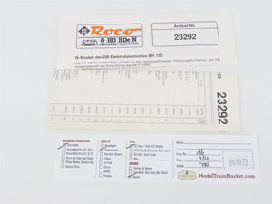 N Scale Roco 23292 DB Deutsche Bahn Cargo 150 Electric Locomotive #090-9