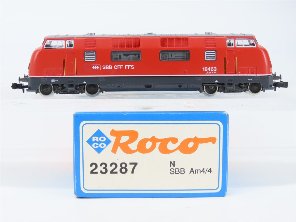 N Scale Roco 23287 SBB CFF FFS Swiss Federal Am 4/4 Diesel Locomotive #18463