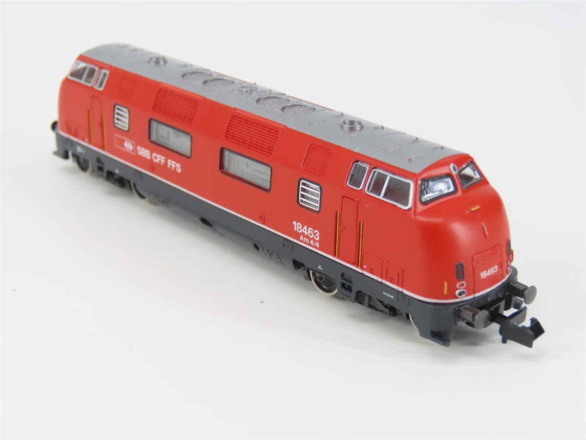 N Scale Roco 23287 SBB CFF FFS Swiss Federal Am 4/4 Diesel Locomotive #18463