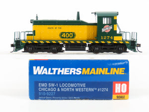 HO Walthers Mainline 910-9227 CNW Route of the 400 SW1 Diesel #1274 - DCC Ready