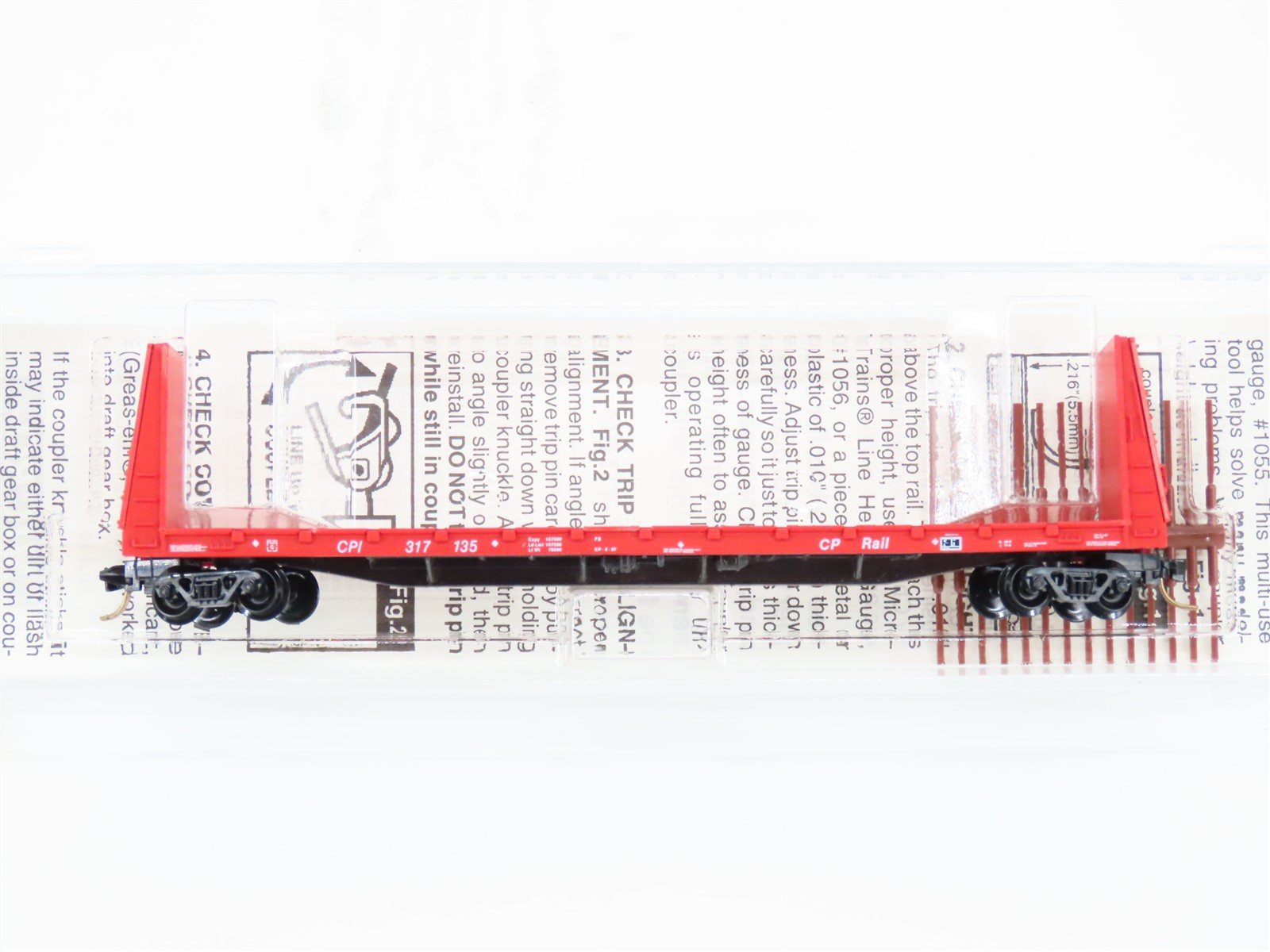 N Scale Micro-Trains MTL 54070 CP Canadian Pacific Rail Bulkhead Flat Car 317135