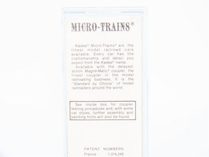 N Kadee Micro-Trains MTL 64010 ATSF Flat Car #293183 w/ Chessie System Trailer