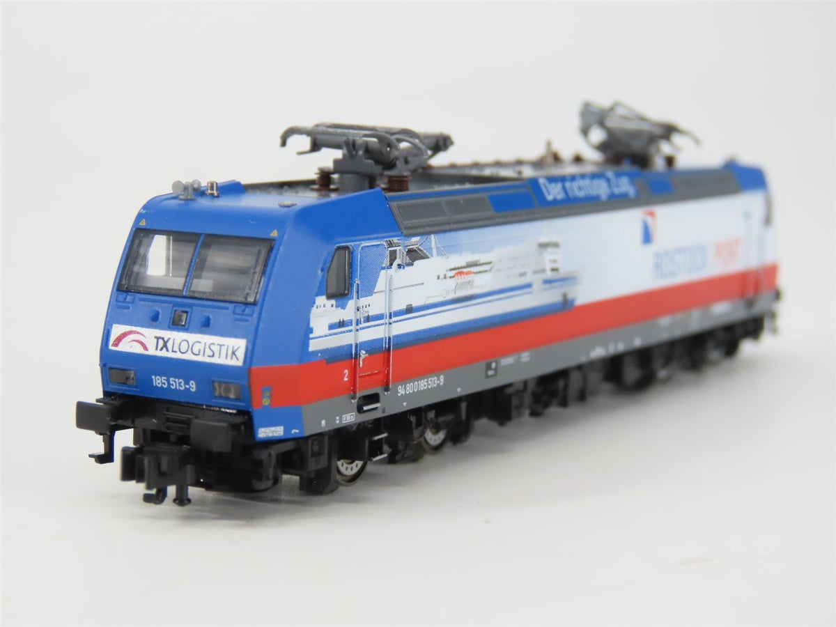 N Scale Fleischmann 738705 Tx Logistik Rostock Port 185 Electric Loco #513-9