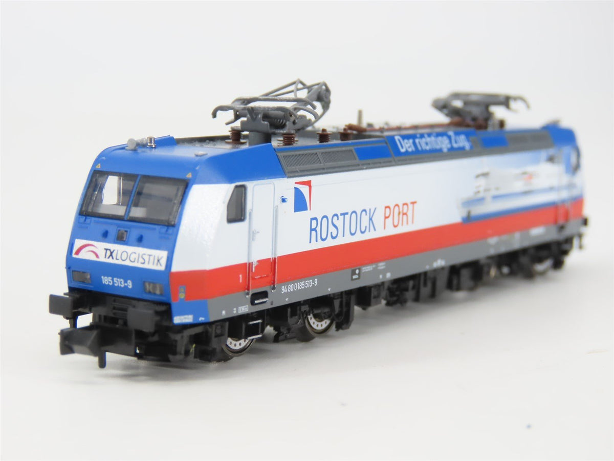 N Scale Fleischmann 738705 Tx Logistik Rostock Port 185 Electric Loco #513-9