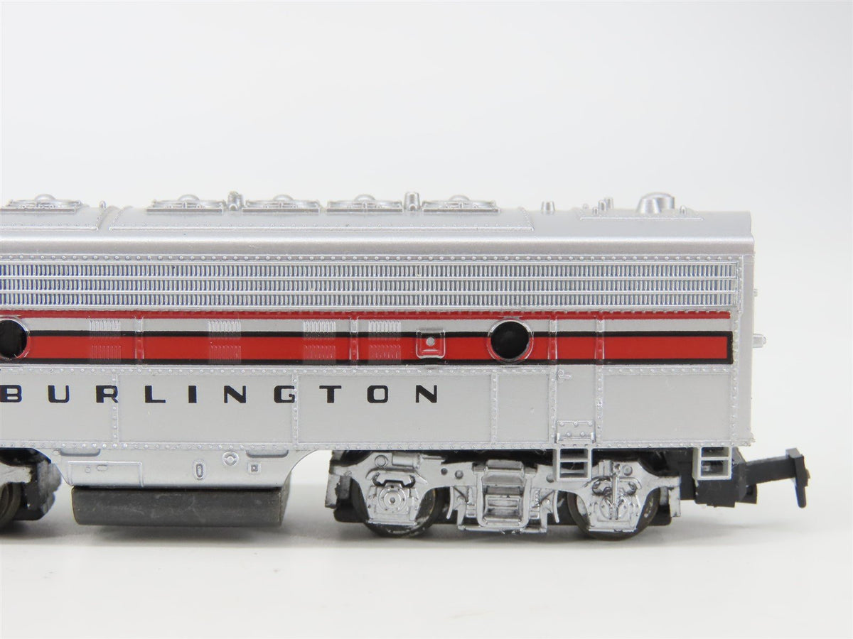 N Scale Life-Like CBQ Burlington F7A Diesel Locomotive #166A
