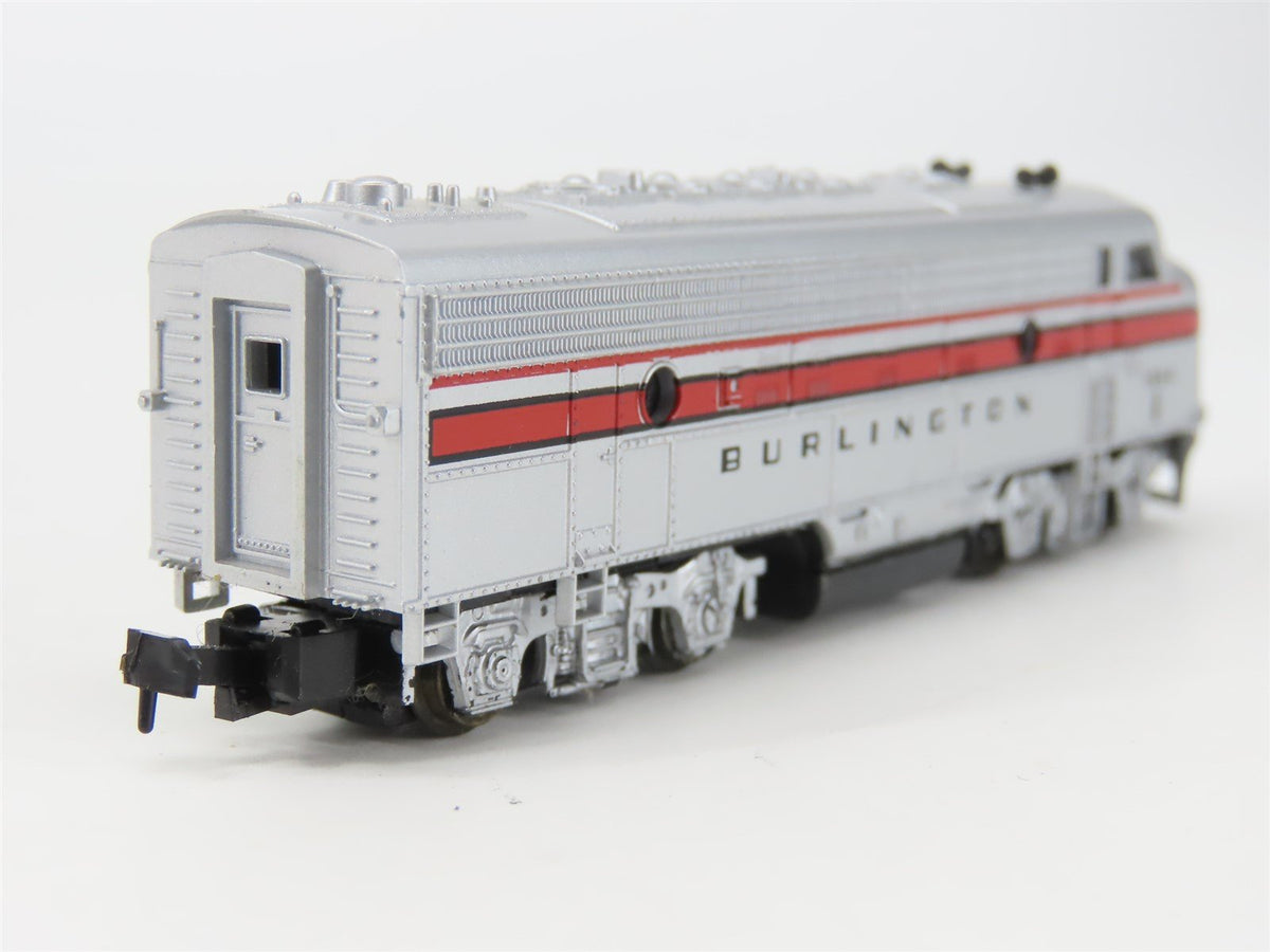 N Scale Life-Like CBQ Burlington F7A Diesel Locomotive #166A