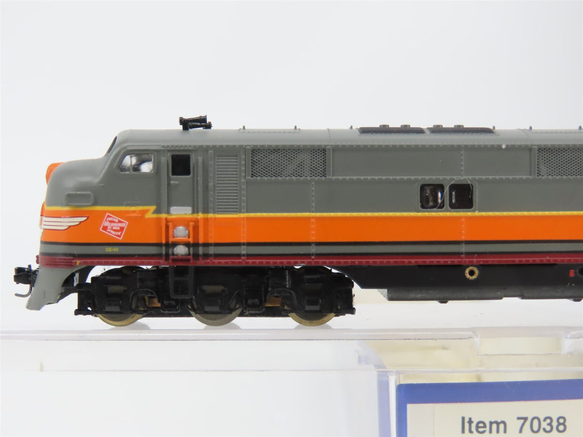 N Scale Life-Like 7038 MILW Milwaukee Road E7A Diesel Locomotive #18A