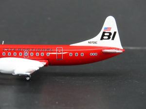 1:400 Scale AeroClassics Die-Cast Braniff Int'l L-188C Electra Airliner N9709C