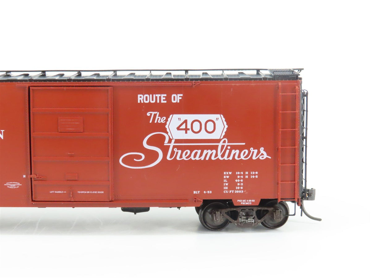 HO Kadee 4804 CNW Route of the &quot;400&quot; Streamliners 40&#39; Single Door Box Car #84288