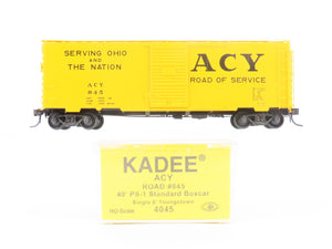 HO Scale Kadee 4045 ACY Road of Service 40' Single Door Box Car #845