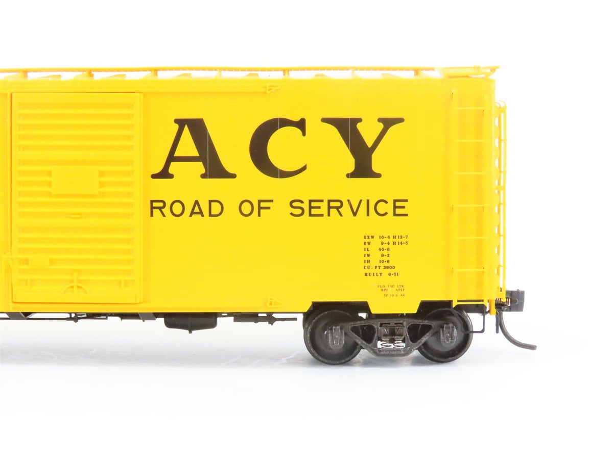 HO Scale Kadee 4045 ACY Road of Service 40&#39; Single Door Box Car #845