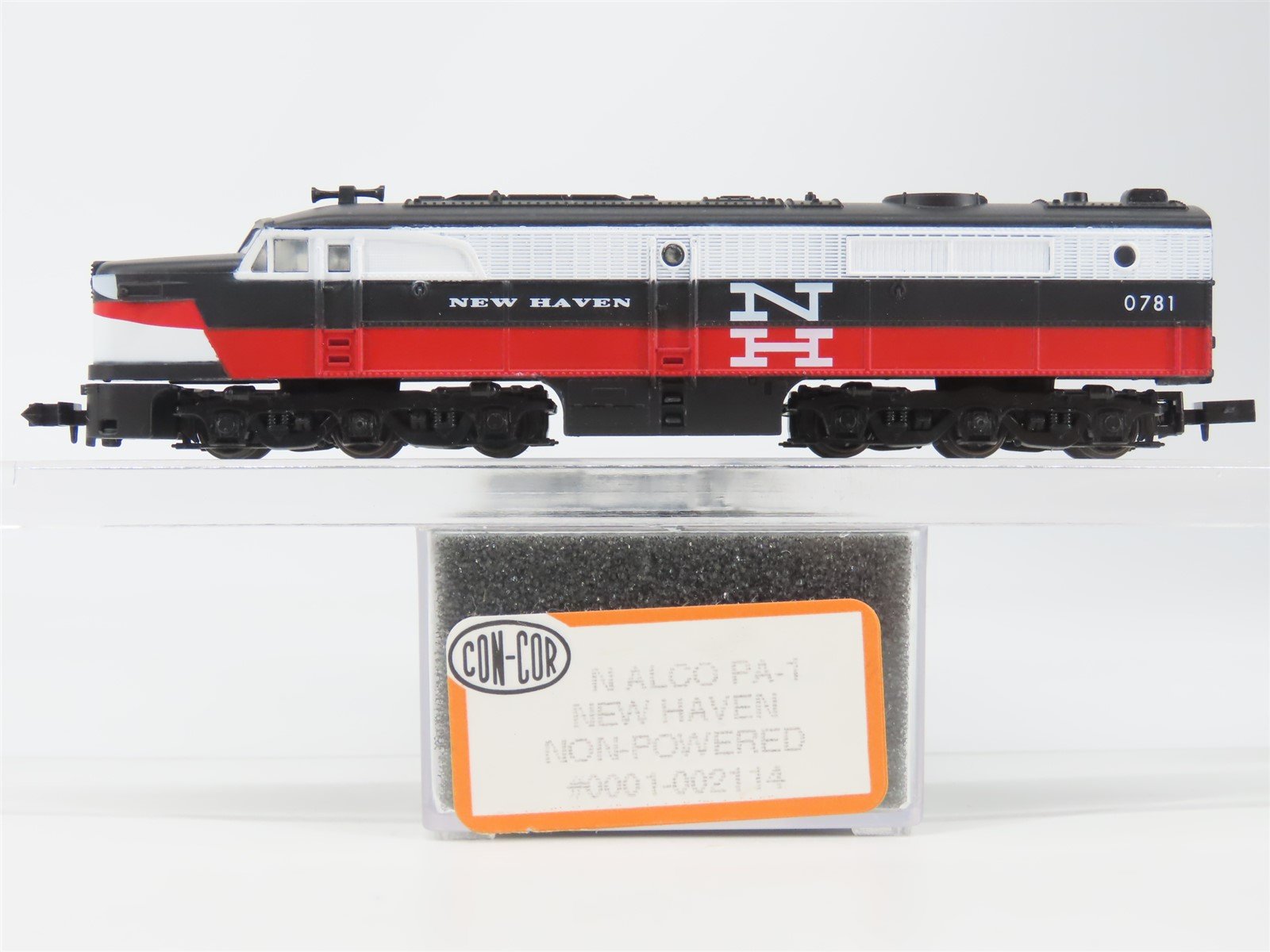 N Scale Con-Cor 0001-002114 NH New Haven Alco PA-1 Diesel Loco #0781 UNPOWERED