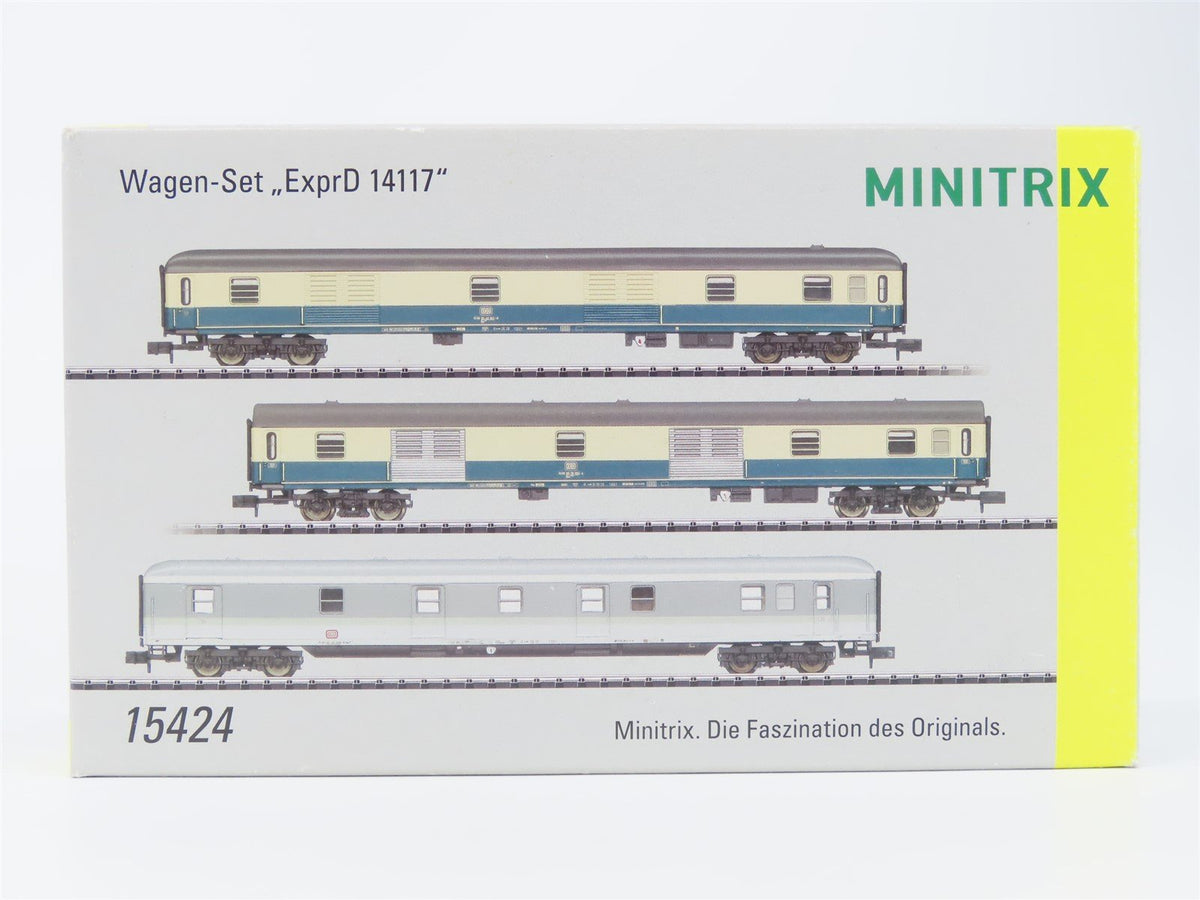 N Scale Trix 15424 DB Deutsche Bahn ExprD14117 Passenger 3-Car Set