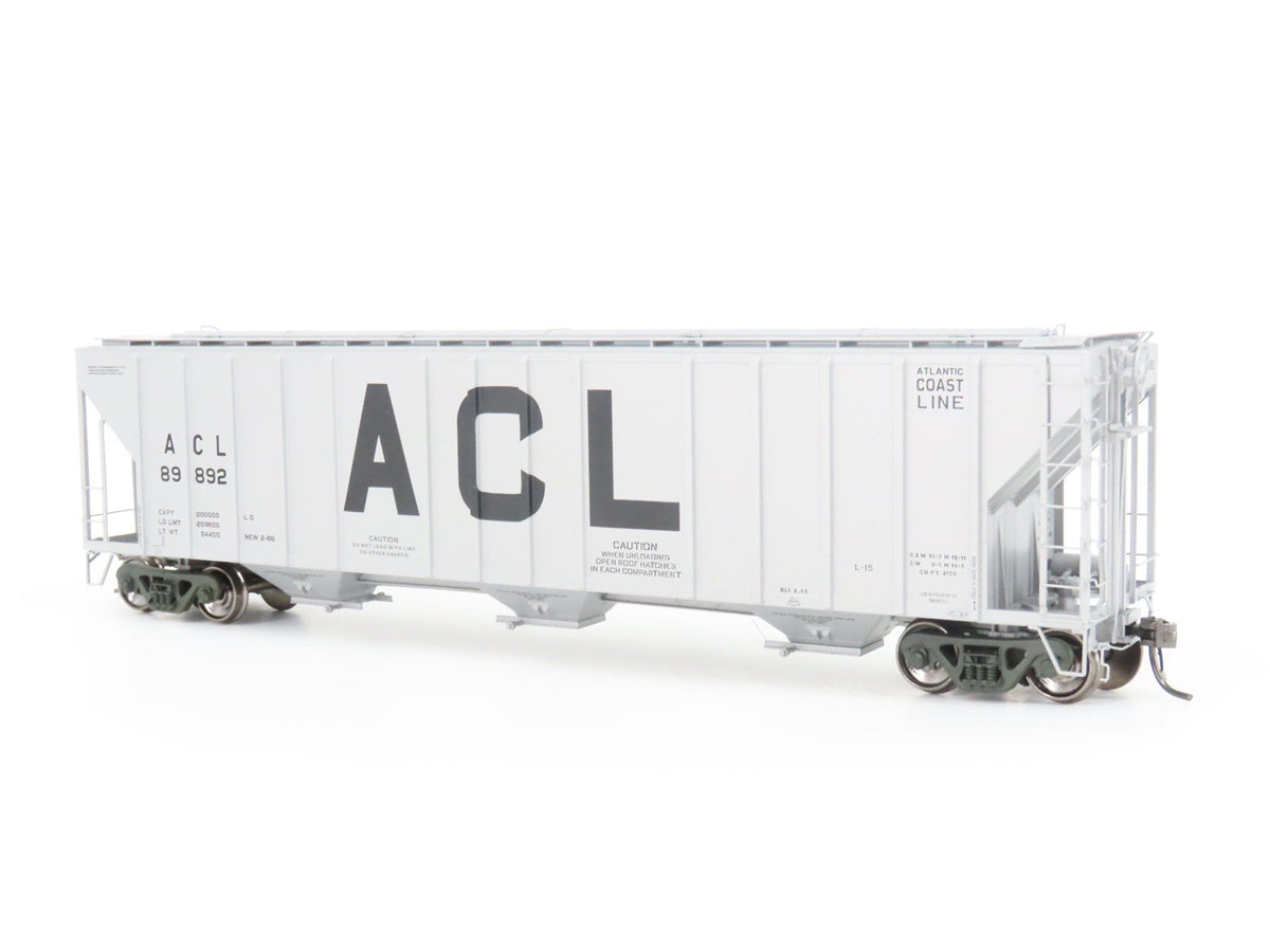 HO ExactRail Platinum EP-81001-6 ACL Atlantic Coast Line 3-Bay Hopper #89892