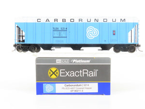 HO Scale ExactRail Platinum EP-80211-3 TLDX Carborundum 3-Bay Hopper #5214