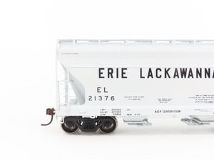 HO Scale Athearn 95933 EL Erie Lackawanna Railroad 2-Bay Covered Hopper #21376