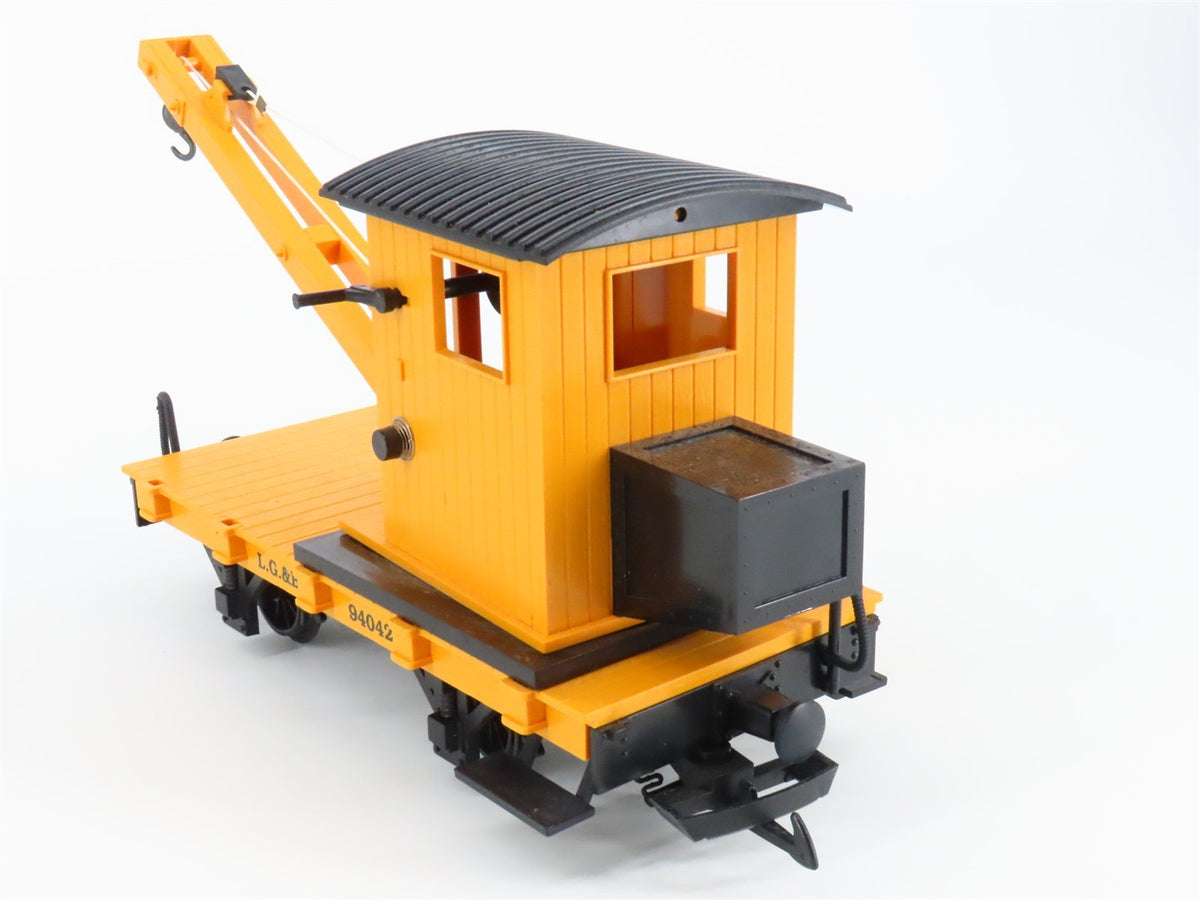 G Scale Lehmann Toy Train 94042 LG&amp;B Crane Car