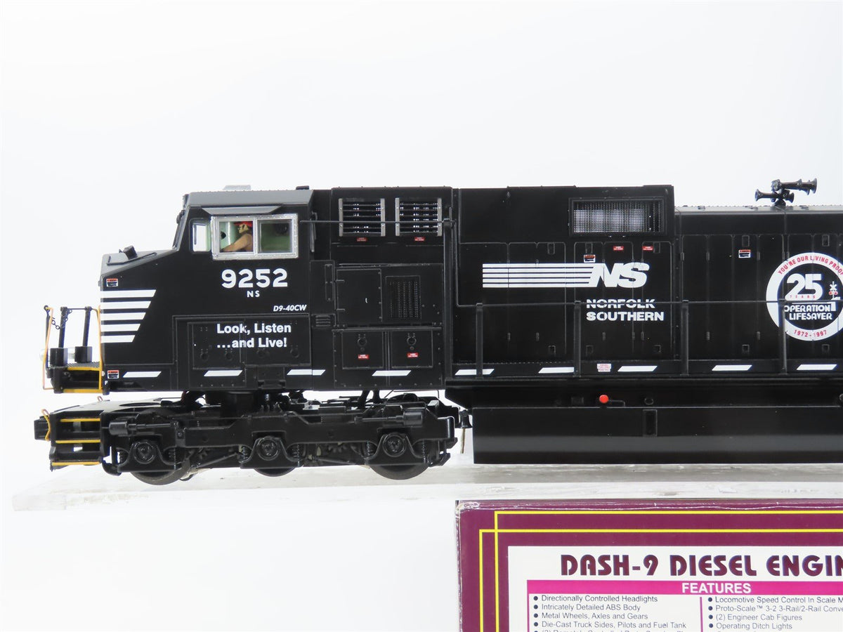 O Gauge 3-Rail MTH 20-20117-1 NS Norfolk Southern OLS Dash 9 Diesel #9252 wSound