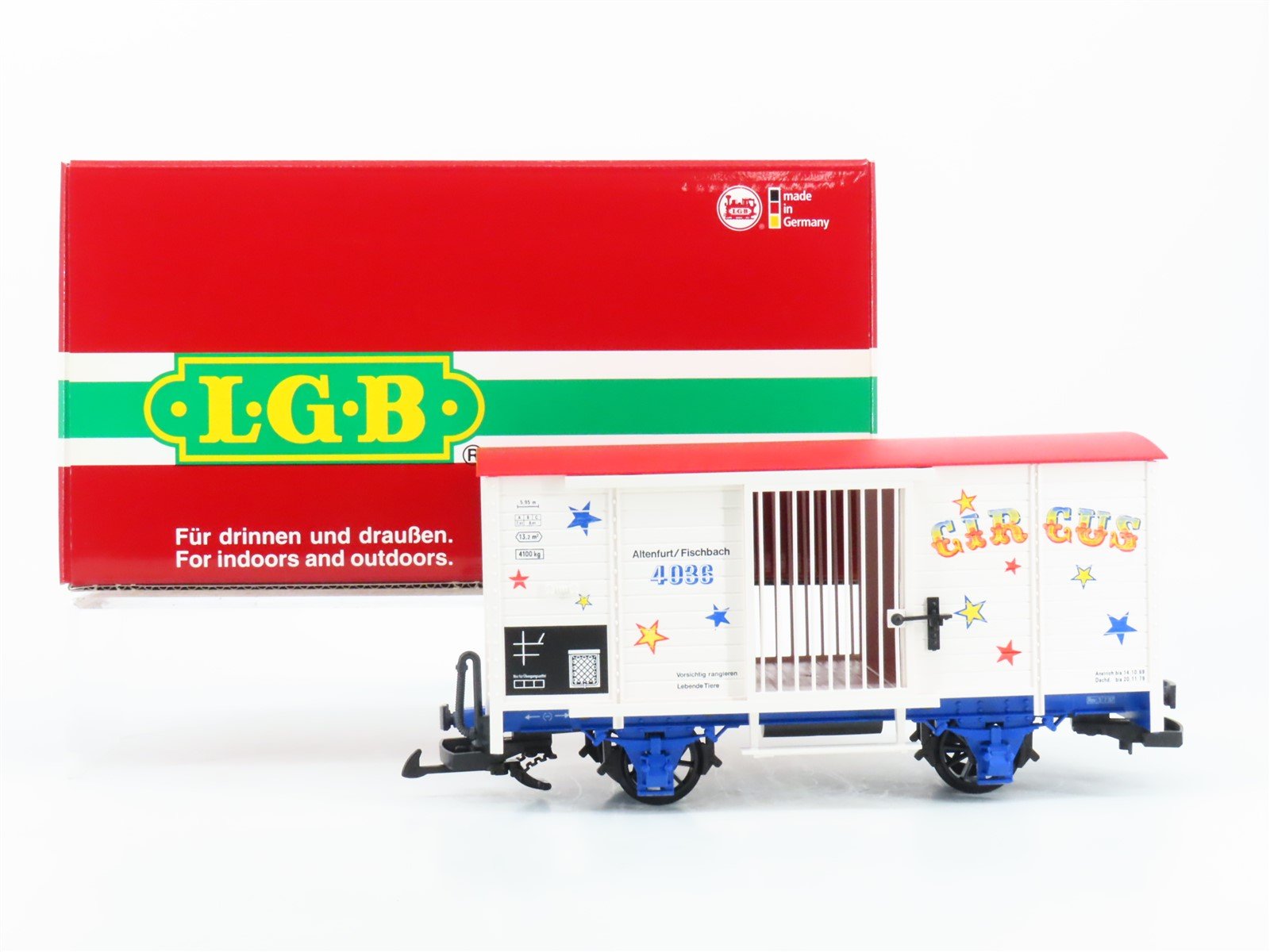 G Scale LGB 40360 Circus Animal Car #4036 w/ Ramp