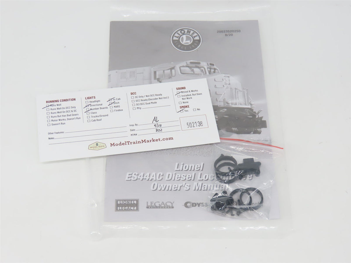 O Gauge 3-Rail Lionel 2033630 CSX Pride in Service ES44AH Diesel #3194 w/Legacy