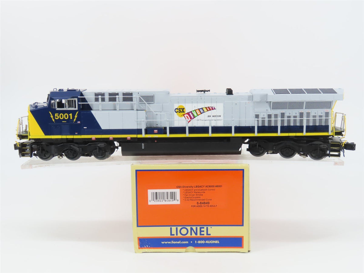 O Gauge 3-Rail Lionel 6-84849 CSX Diversity AC6000CW Diesel #5001 w/Legacy