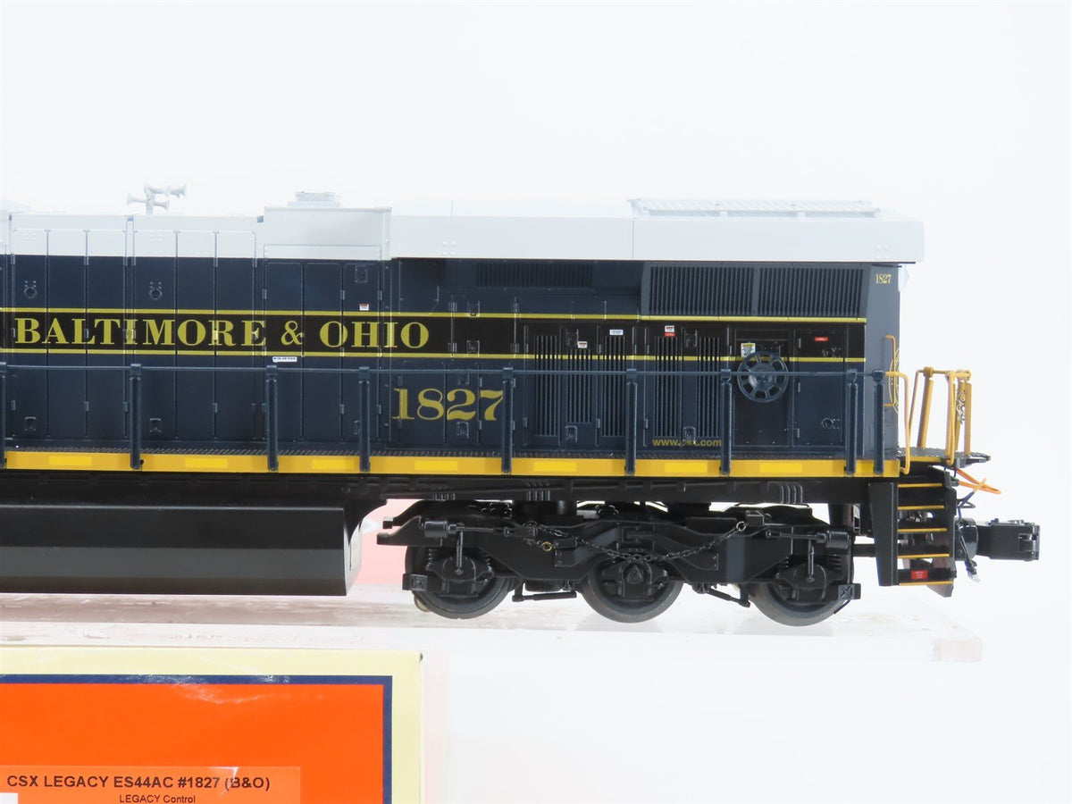 O Gauge 3-Rail Lionel 2433580 CSX B&amp;O Heritage ES44AH Diesel #1827 w/Legacy
