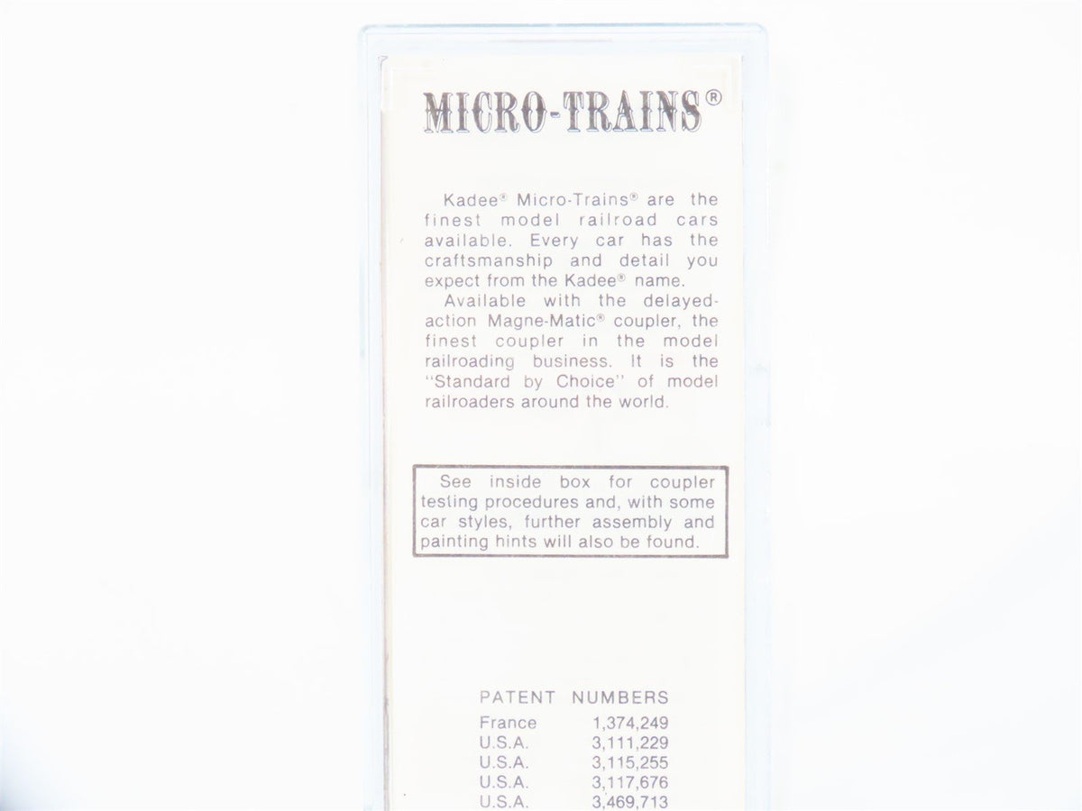 N Kadee Micro-Trains MTL 64010 TOFC ATSF Flat Car #293274 w/ NYC Trailer