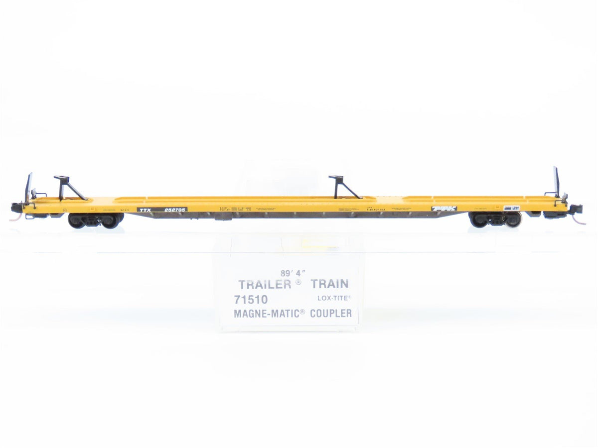 N Scale Micro-Trains MTL #71510 TTX 89&#39; Trailer Train Flat Car #252705
