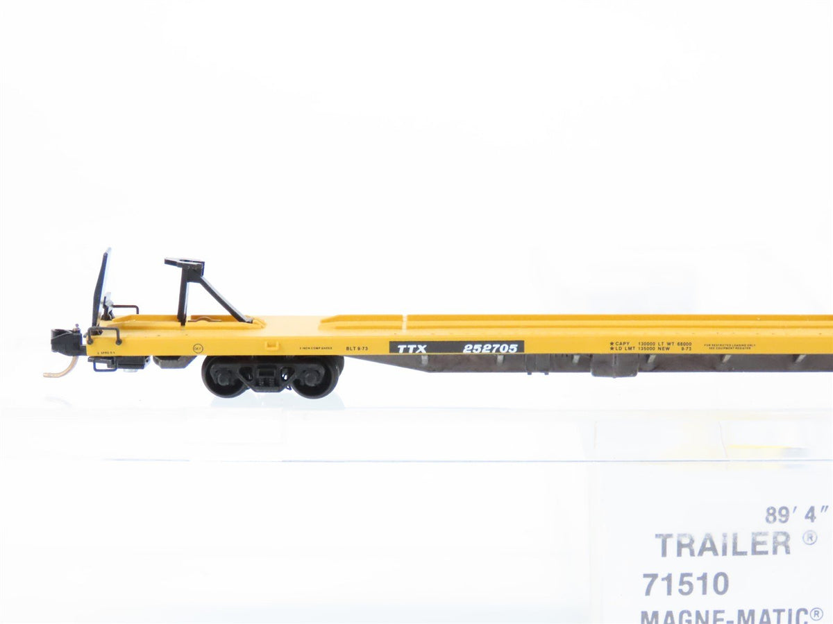 N Scale Micro-Trains MTL #71510 TTX 89&#39; Trailer Train Flat Car #252705