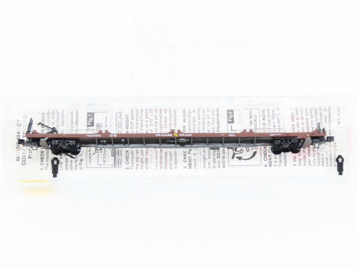 N Scale Micro-Trains MTL 72020 TTAX 89&#39; 4&quot; Trailer Train Flat Car 972216