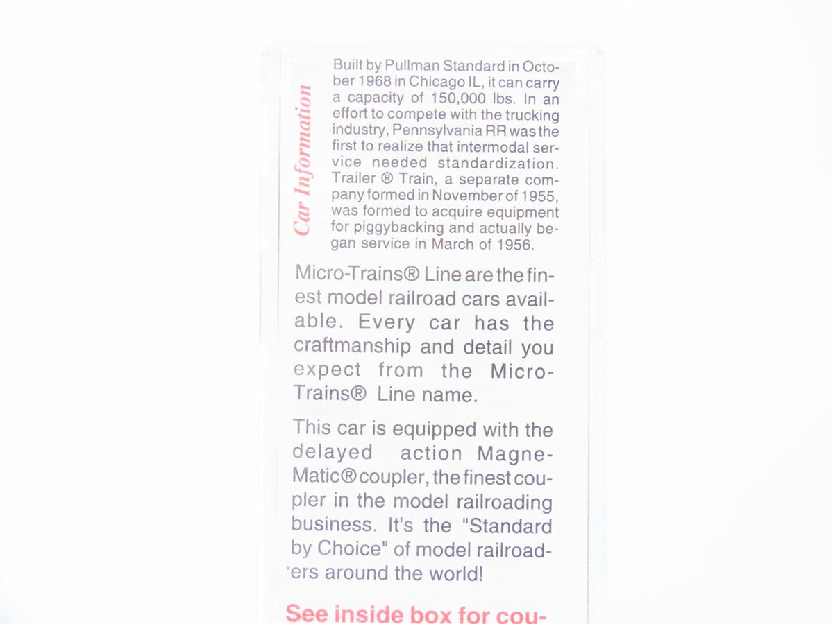 N Scale Micro-Trains MTL 72020 TTAX 89&#39; 4&quot; Trailer Train Flat Car 972216