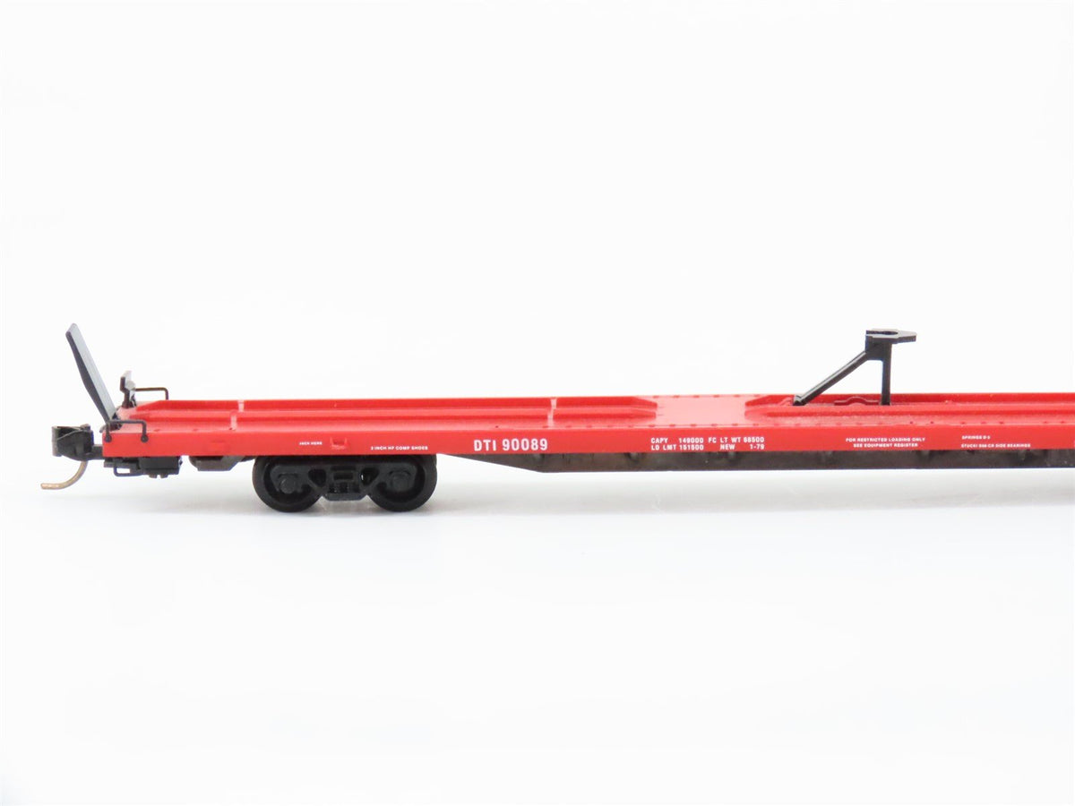N Scale Micro-Trains MTL DTI 89&#39; 4&quot; Trailer Train Flat Car 90089