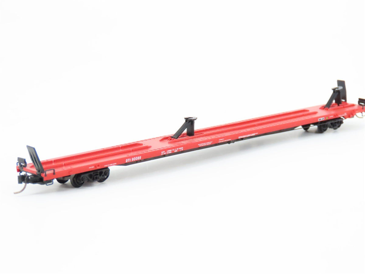 N Scale Micro-Trains MTL DTI 89&#39; 4&quot; Trailer Train Flat Car 90089