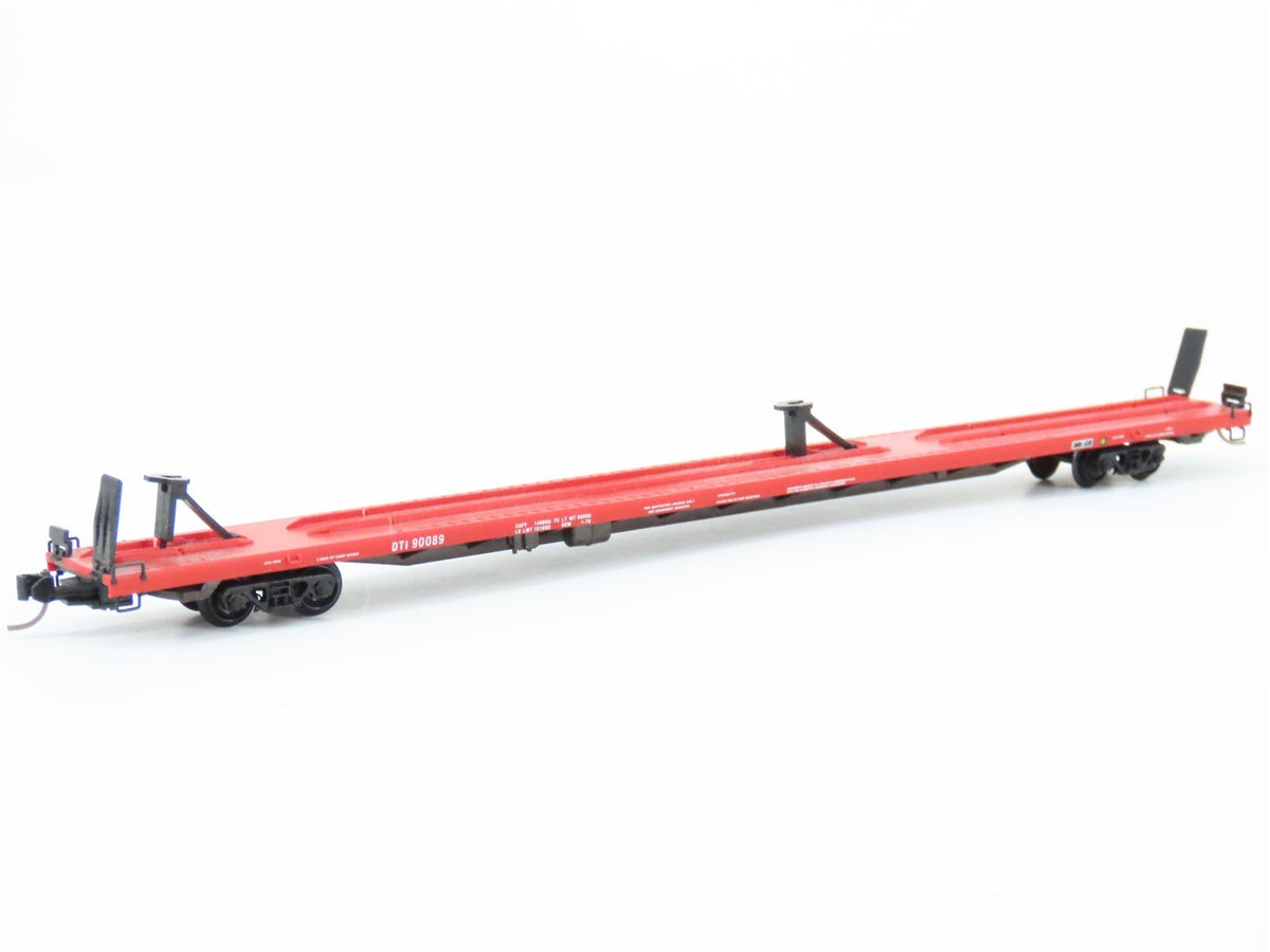 N Scale Micro-Trains MTL DTI 89&#39; 4&quot; Trailer Train Flat Car 90089