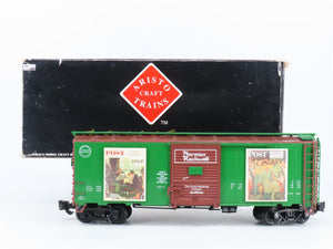 G Scale Aristocraft ART-46041-1 Normal Rockwell Winter Series 40' Steel Box Car