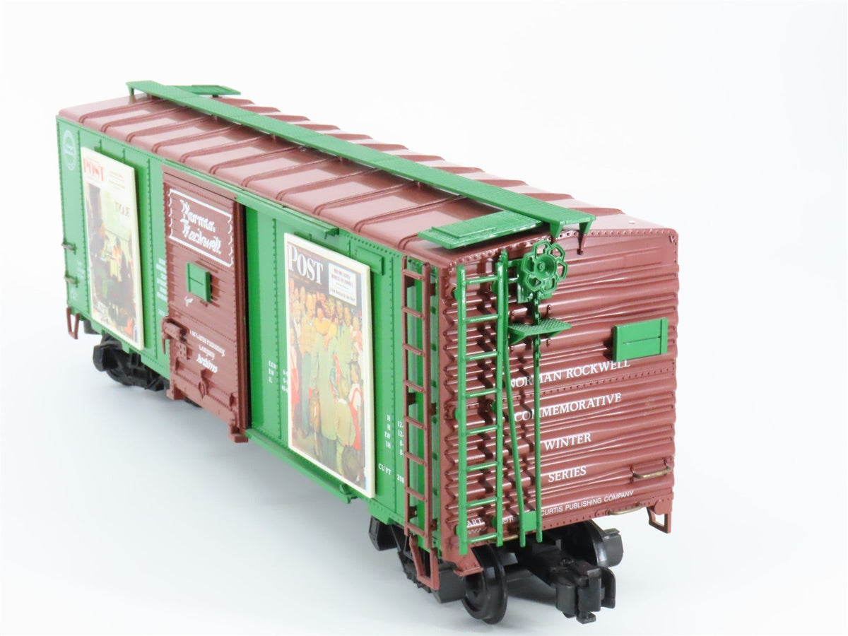 G Scale Aristocraft ART-46041-1 Normal Rockwell Winter Series 40&#39; Steel Box Car